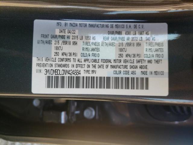 Photo 10 from auction – 2022 MAZDA CX-30 PREM with VIN 3MVDMBDL0NM424884