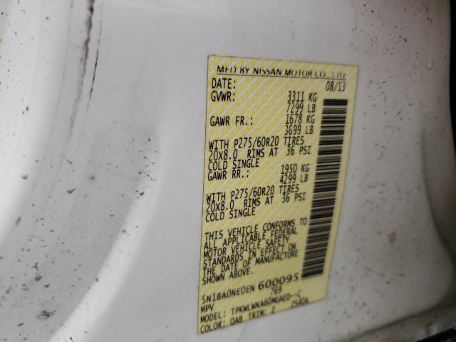 Photo 10 from auction – 2014 NISSAN ARMADA PLA with VIN 5N1BA0NE0EN600095