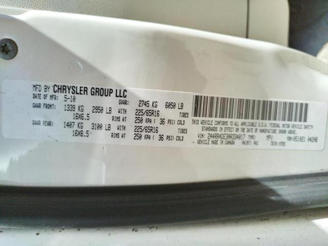Photo 10 from auction – 2010 CHRYSLER TOWN & COU with VIN 2A4RR4DE3AR334017