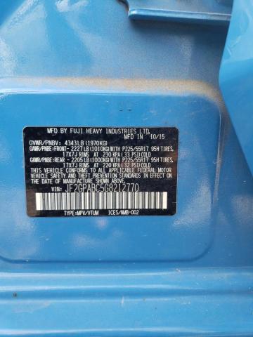 Photo 10 from auction – 2016 SUBARU CROSSTREK with VIN JF2GPABC5G8212770