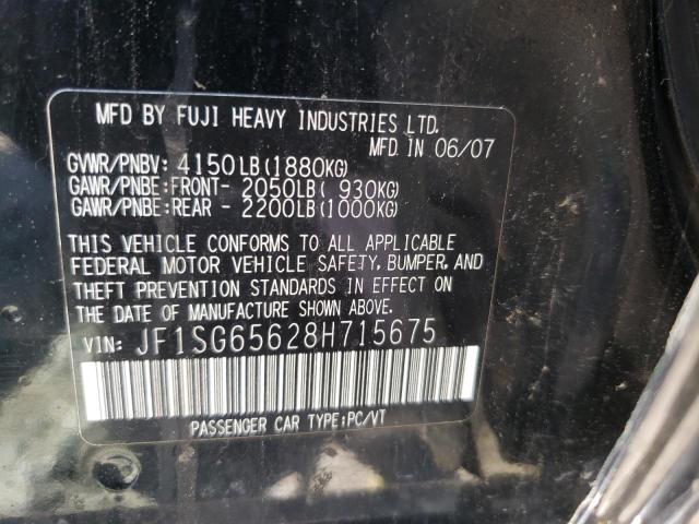 Photo 10 from auction – 2008 SUBARU FORESTER 2 with VIN JF1SG65628H715675