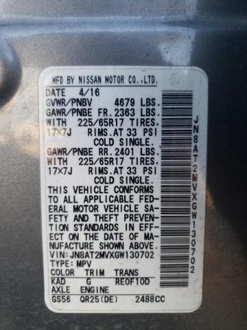 Photo 10 from auction – 2016 NISSAN ROGUE S with VIN JN8AT2MVXGW130702