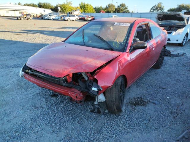 Photo 2 from auction – 2002 HONDA CIVIC LX with VIN 1HGEM22502L065691