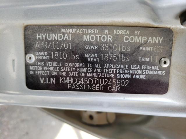 Photo 10 from auction – 2001 HYUNDAI ACCENT GL with VIN KMHCG45C01U245602
