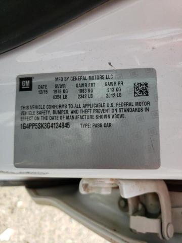 Photo 10 from auction – 2016 BUICK VERANO with VIN 1G4PP5SK3G4134845