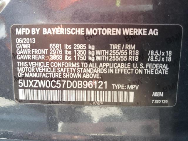 Photo 10 from auction – 2013 BMW X5 XDRIVE3 with VIN 5UXZW0C57D0B96121