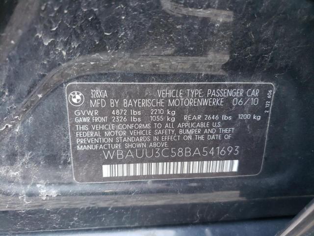 Photo 10 from auction – 2011 BMW 328 XI with VIN WBAUU3C58BA541693
