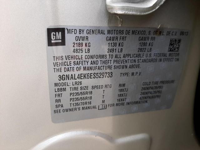 Photo 10 from auction – 2014 CHEVROLET CAPTIVA LT with VIN 3GNAL4EK6ES529733