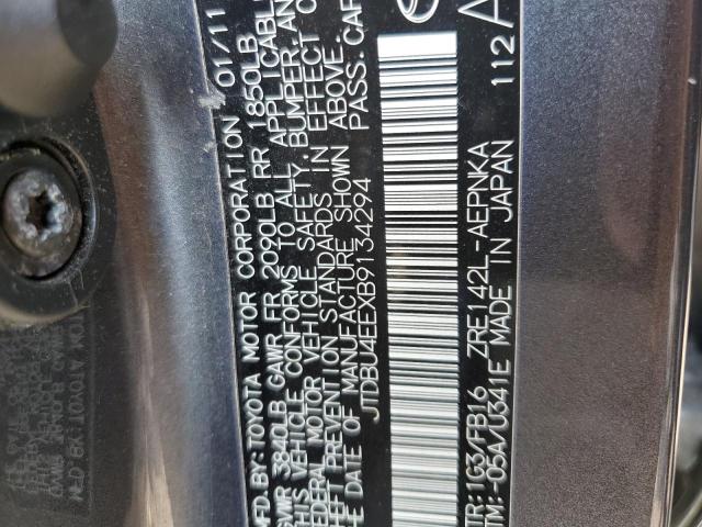 Photo 10 from auction – 2011 TOYOTA COROLLA BA with VIN JTDBU4EEXB9134294