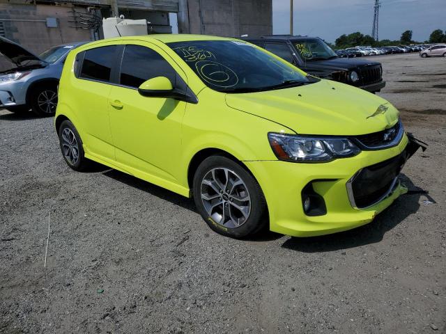 CHEVROLET SONIC LT 2019 with VIN 1G1JD6SB6K4107827 - Photo from auction