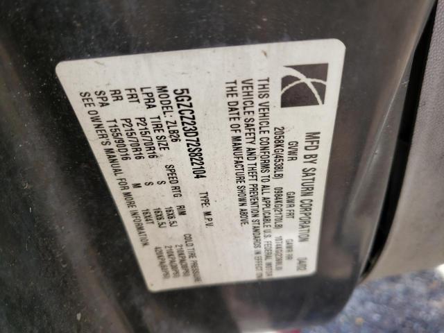 Photo 10 from auction – 2002 SATURN VUE with VIN 5GZCZ23D72S822104