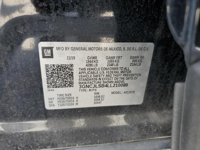 Photo 10 from auction – 2020 CHEVROLET TRAX 1LT with VIN 3GNCJLSB4LL210089