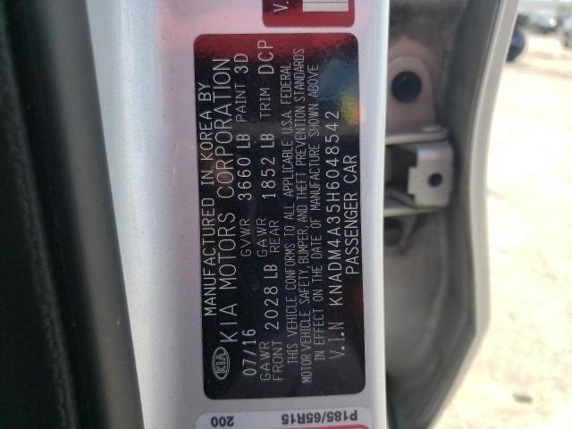 Photo 10 from auction – 2017 KIA RIO LX with VIN KNADM4A35H6048542