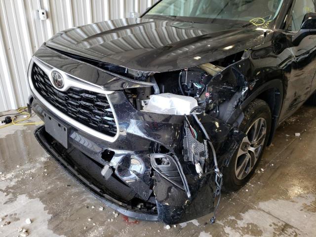 Photo 9 from auction – 2021 TOYOTA HIGHLANDER with VIN 5TDGZRBH5MS100030