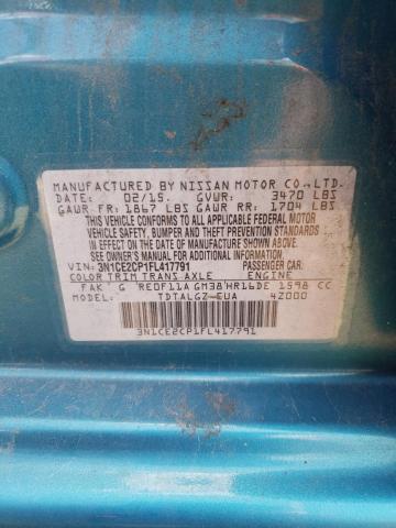Photo 10 from auction – 2015 NISSAN VERSA NOTE with VIN 3N1CE2CP1FL417791