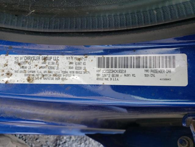 Photo 10 from auction – 2012 DODGE AVENGER SX with VIN 1C3CDZCB4CN183210