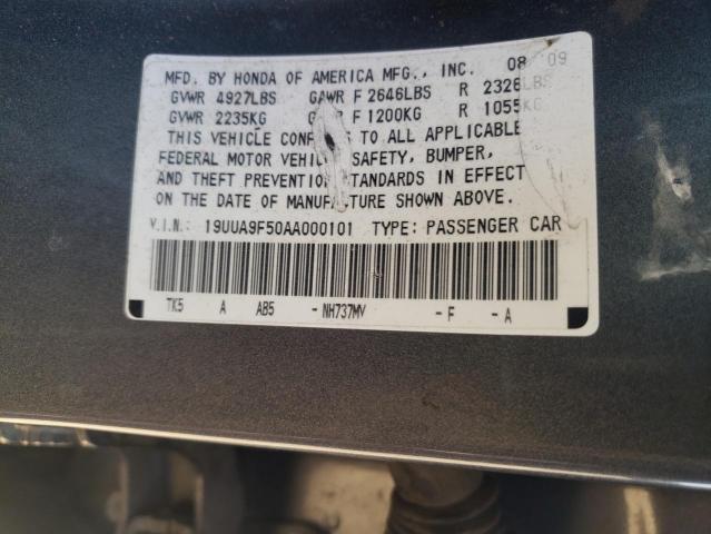 Photo 10 from auction – 2010 ACURA TL with VIN 19UUA9F50AA000101