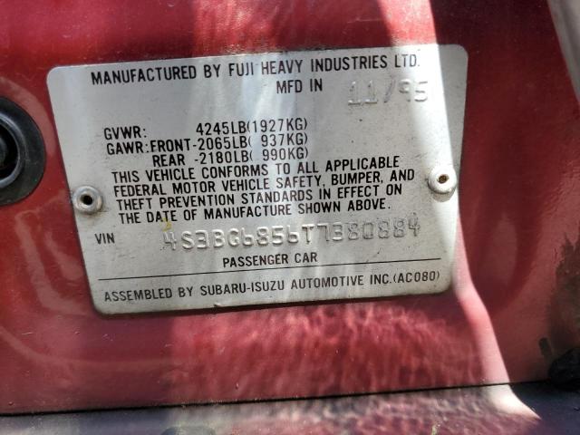 Photo 10 from auction – 1996 SUBARU LEGACY OUT with VIN 4S3BG6856T7380884