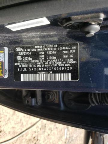 Photo 10 from auction – 2015 KIA OPTIMA with VIN 5XXGN4A7XFG369720