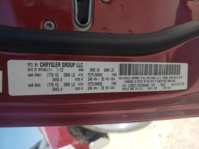 Photo 10 from auction – 2012 DODGE RAM 1500 S with VIN 1C6RD7LTXCS204007