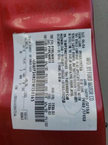 Photo 10 from auction – 2005 FORD FOCUS ZX4 with VIN 1FAFP34N25W150165