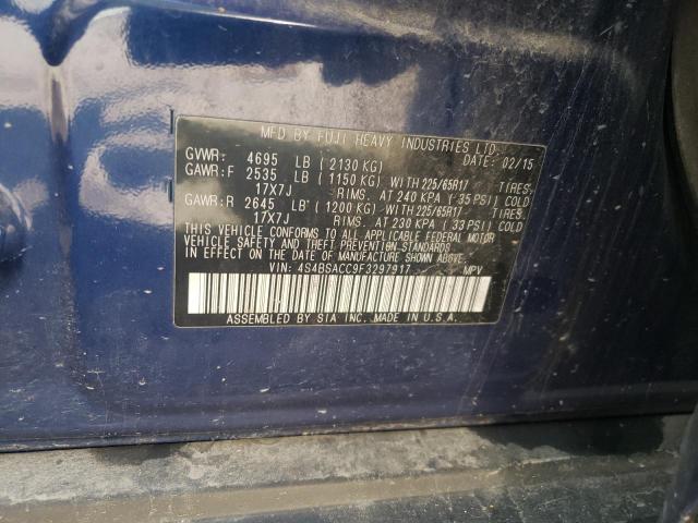 Photo 10 from auction – 2015 SUBARU OUTBACK 2. with VIN 4S4BSACC9F3297917