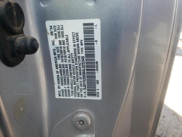 Photo 10 from auction – 2004 HONDA ELEMENT EX with VIN 5J6YH28584L025346