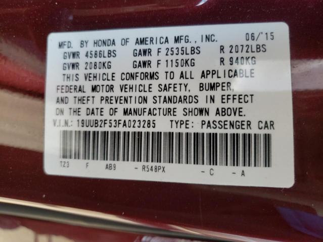 Photo 10 from auction – 2015 ACURA TLX TECH with VIN 19UUB2F53FA023285