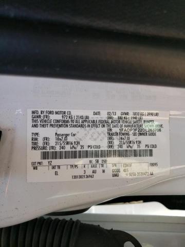 Photo 10 from auction – 2013 FORD FOCUS SE with VIN 1FADP3F22DL263706