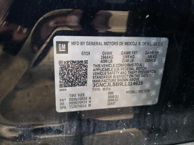 Photo 10 from auction – 2020 CHEVROLET TRAX 1LT with VIN 3GNCJLSB9LL114619