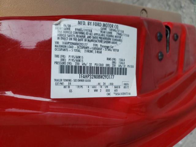 Photo 10 from auction – 2008 FORD FOCUS S/SE with VIN 1FAHP32N08W293177