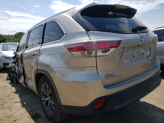 Photo 3 from auction – 2016 TOYOTA HIGHLANDER with VIN 5TDKKRFH0GS502762