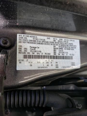 Photo 10 from auction – 2016 FORD FOCUS S with VIN 1FADP3E27GL384186