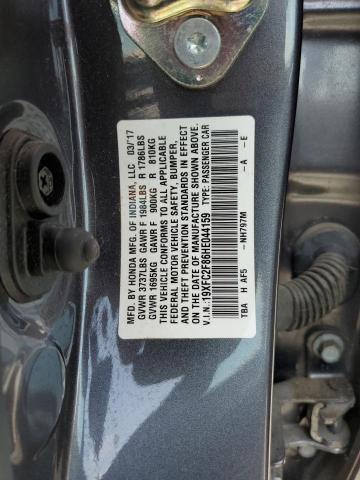 Photo 10 from auction – 2017 HONDA CIVIC EX with VIN 19XFC2F86HE044159