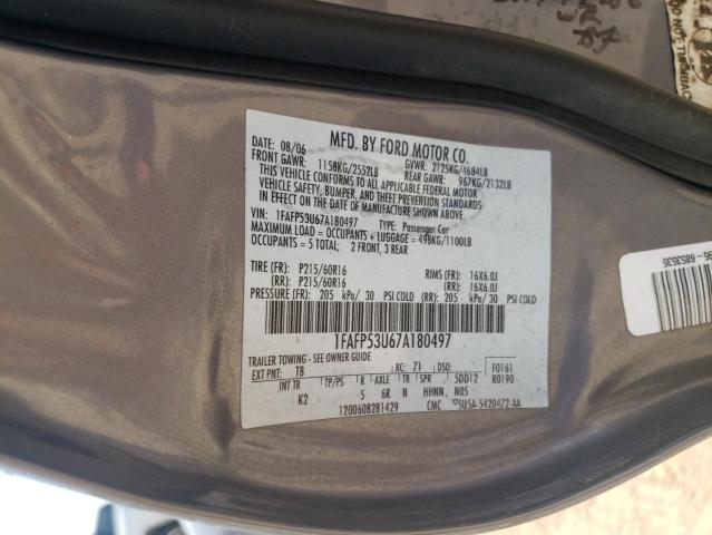 Photo 10 from auction – 2007 FORD TAURUS SE with VIN 1FAFP53U67A180497