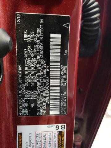 Photo 10 from auction – 2011 TOYOTA 4RUNNER SR with VIN JTEBU5JR5B5053818