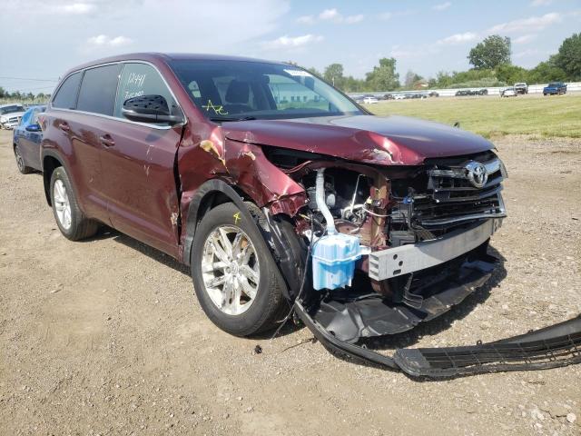 TOYOTA HIGHLANDER 2015 with VIN 5TDBKRFH2FS128623 - Photo from auction