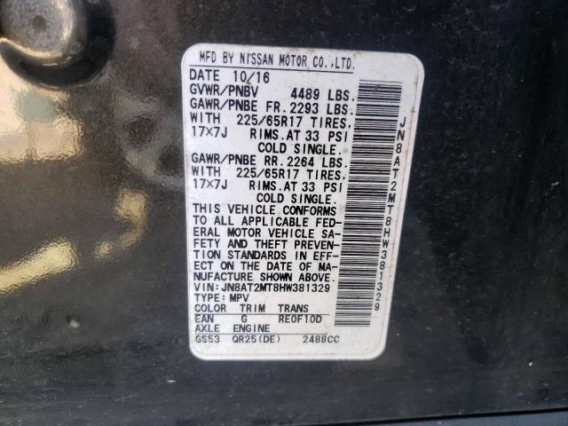 Photo 10 from auction – 2017 NISSAN ROGUE S with VIN JN8AT2MT8HW381329