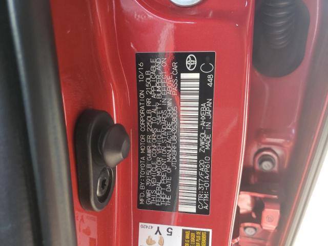 Photo 10 from auction – 2017 TOYOTA PRIUS with VIN JTDKBRFU8H3538005