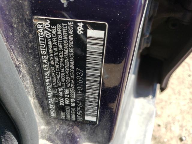 Photo 10 from auction – 2001 MERCEDES-BENZ C 320 with VIN WDBRF64J41F016937