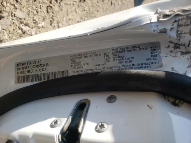 Photo 10 from auction – 2021 RAM 1500 CLASS with VIN 1C6RR7GG2MS523479