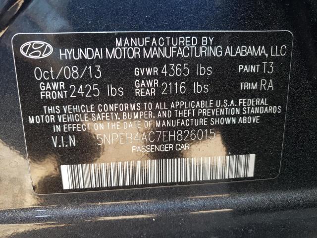Photo 10 from auction – 2014 HYUNDAI SONATA GLS with VIN 5NPEB4AC7EH826015