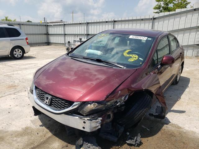 Photo 9 from auction – 2013 HONDA CIVIC LX with VIN 19XFB2F54DE047824