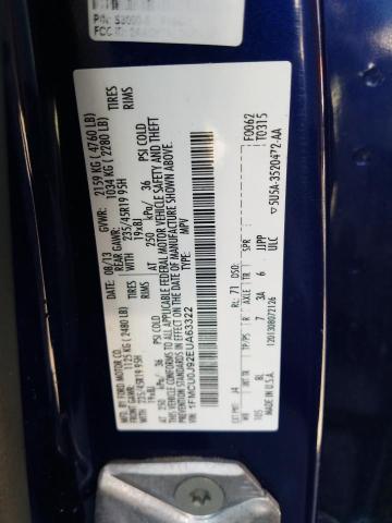 Photo 10 from auction – 2014 FORD ESCAPE TIT with VIN 1FMCU0J92EUA63322