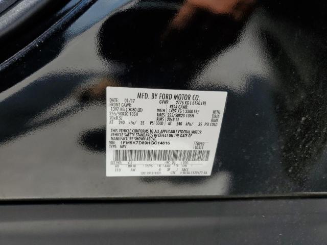Photo 10 from auction – 2017 FORD EXPLORER X with VIN 1FM5K7D89HGC14816