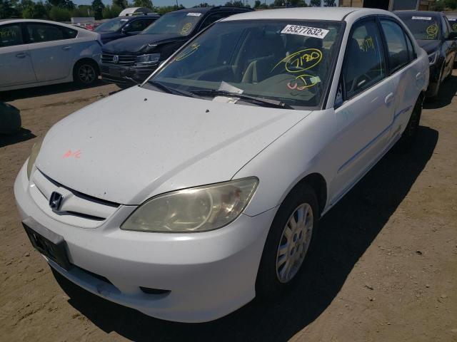 Photo 2 from auction – 2005 HONDA CIVIC LX with VIN 2HGES165X5H511003