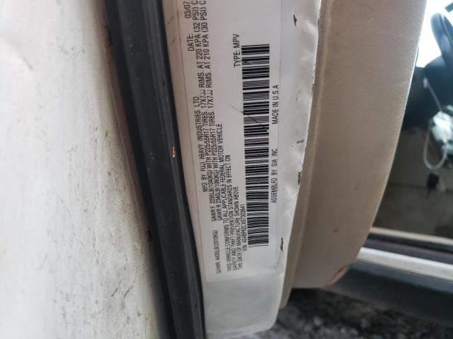 Photo 10 from auction – 2008 SUBARU OUTBACK 2. with VIN 4S4BP62CX87303641