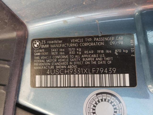 Photo 10 from auction – 1999 BMW Z3 2.3 with VIN 4USCH9331XLF79439