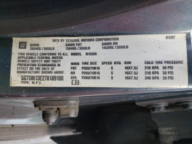 Photo 10 from auction – 2007 HUMMER H3 with VIN 5GTDN13E278189108