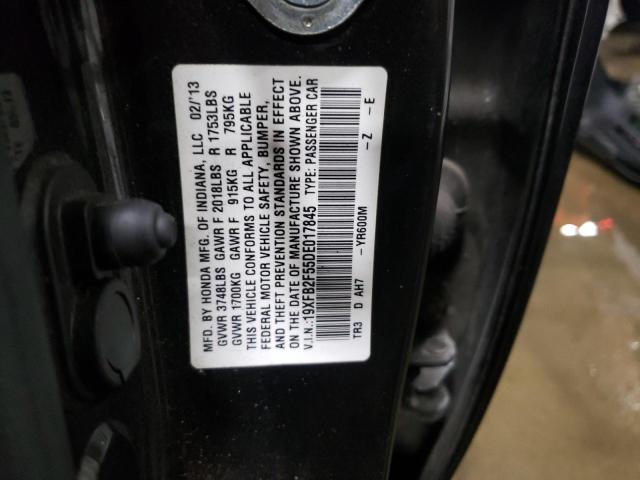 Photo 10 from auction – 2013 HONDA CIVIC LX with VIN 19XFB2F55DE017845